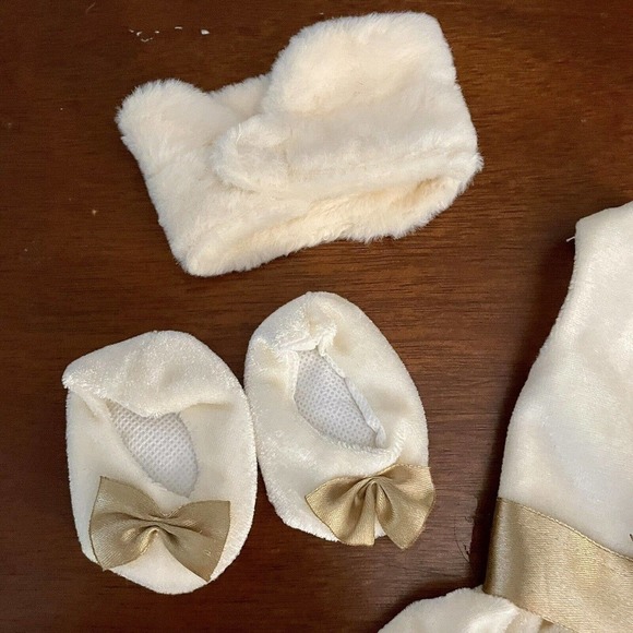 Doll Clothing Dan Dee Cheetah Jacket Slippers Dress Wrap Undergarments C… - Picture 4 of 7